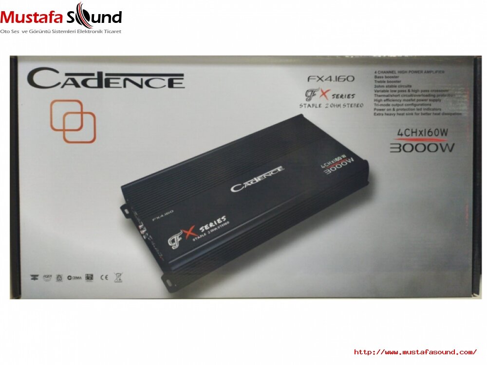 Cadence FX4.160 3000W AMFİ FX SERİES